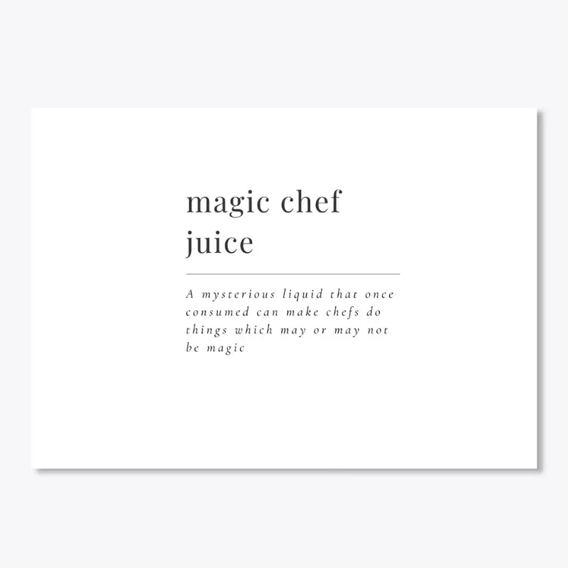 Magic Chef Juice